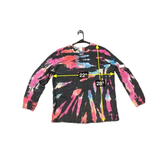 No Boundaries NWT Womens Multicolor Tie Dye Long Sleeve Shirt SZ XXL - Picture 9 of 11